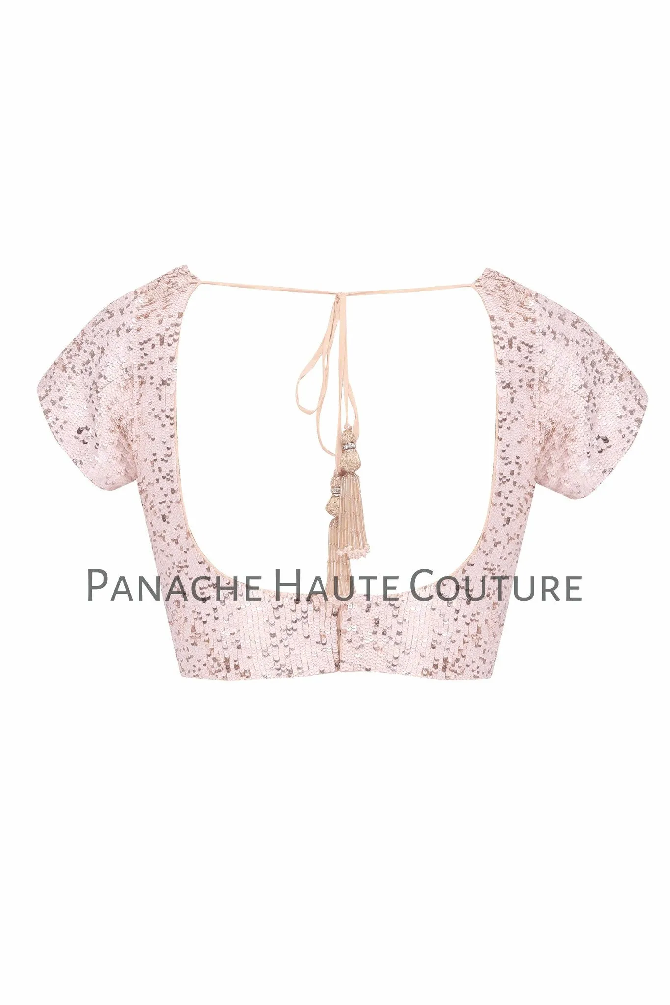 Light Pink color Blouse with Sequin Embroidery
