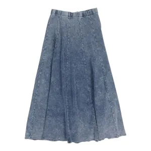 Lil Legs Panel Skirt - Maxi - Blue Wash (Weekday Basics)