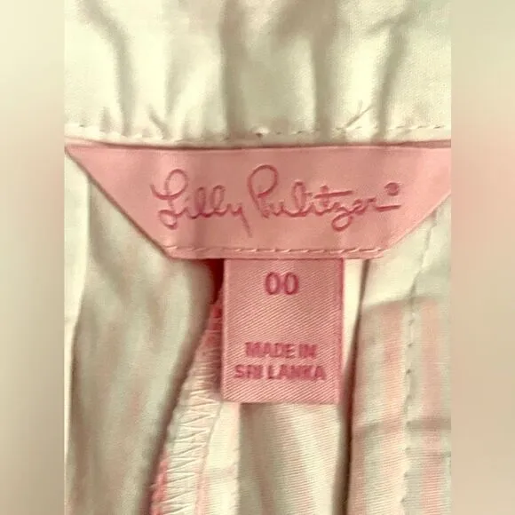Lilly Pulitzer Callahan Shorts Seersucker Pink Preppy Shorts.