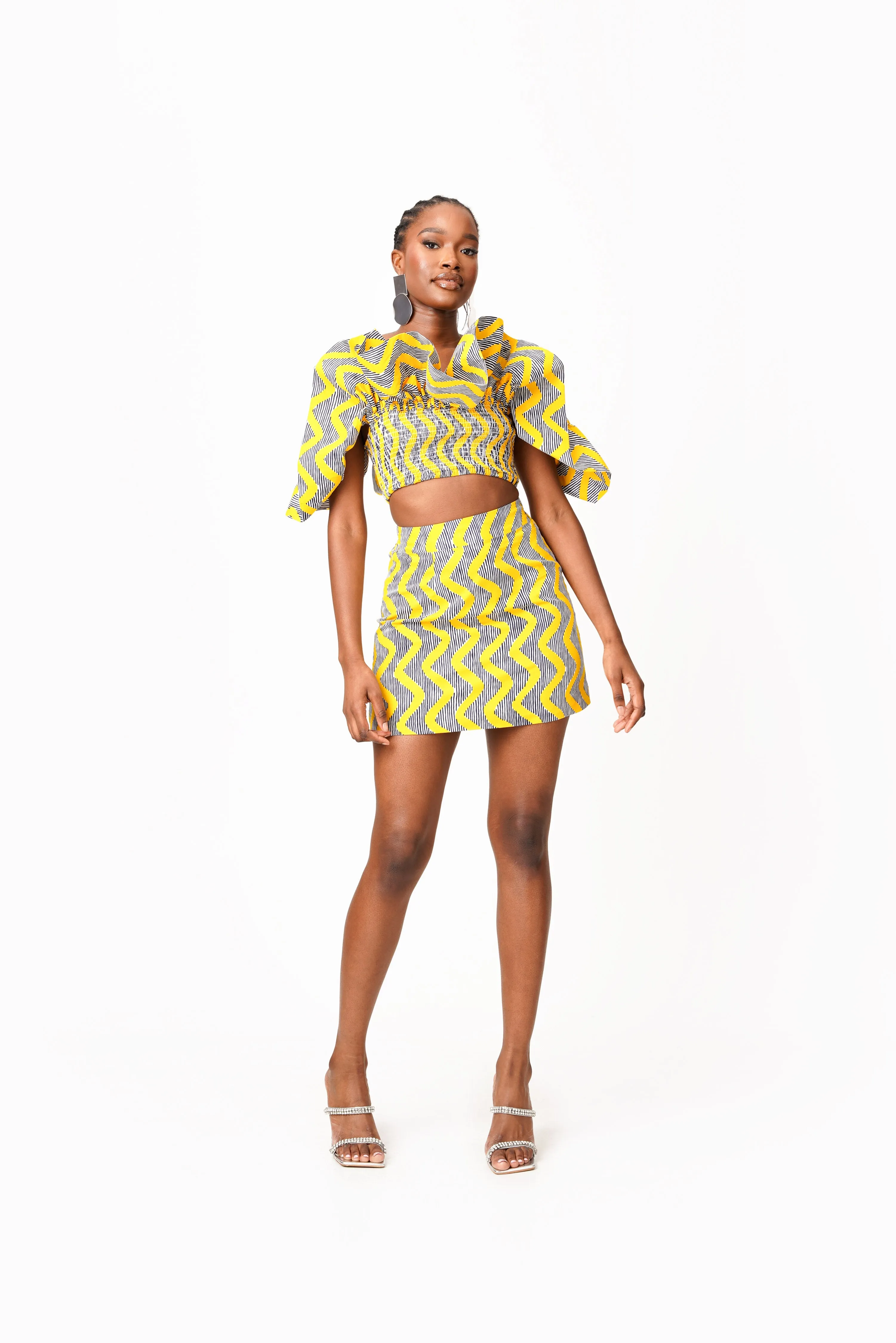 LILY African Print Mini Skirt