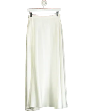 LilySilk White Amaranth Skirt UK 8