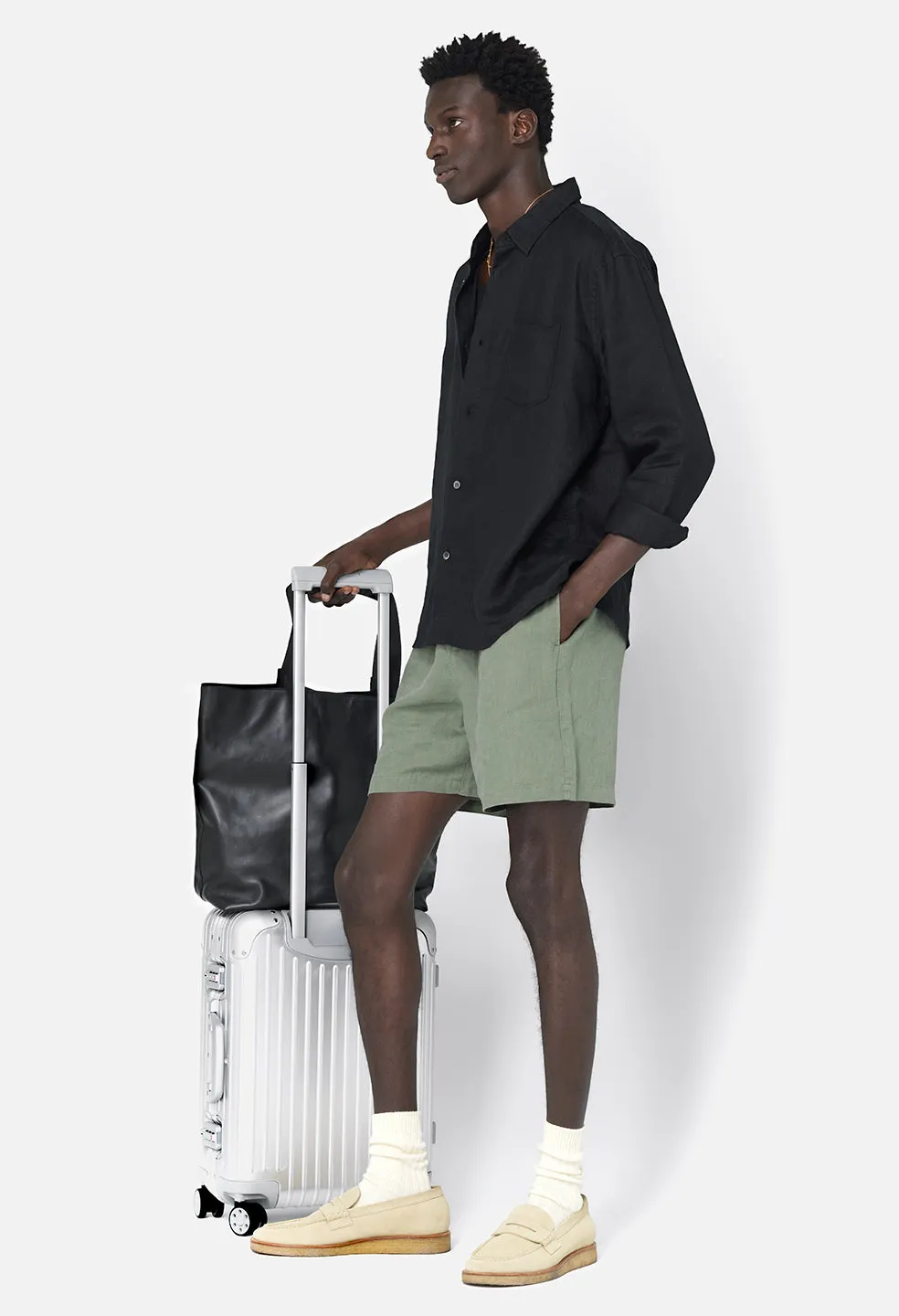 Linen Easy Short / Sage
