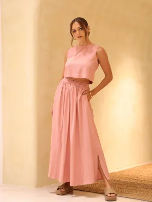 Linen Maxi Skirt
