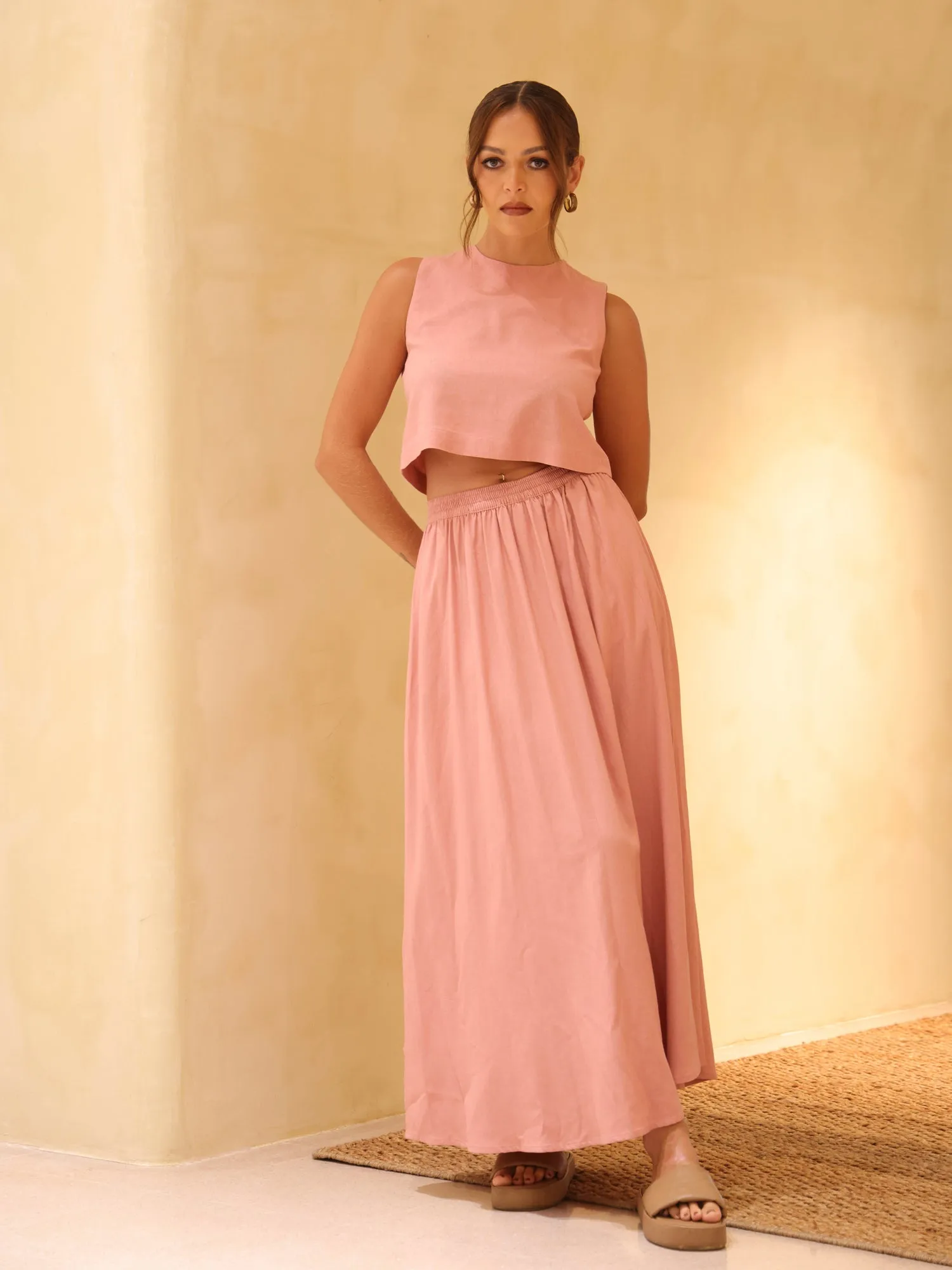 Linen Maxi Skirt