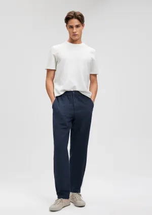 Linen Mix Blue Shorts