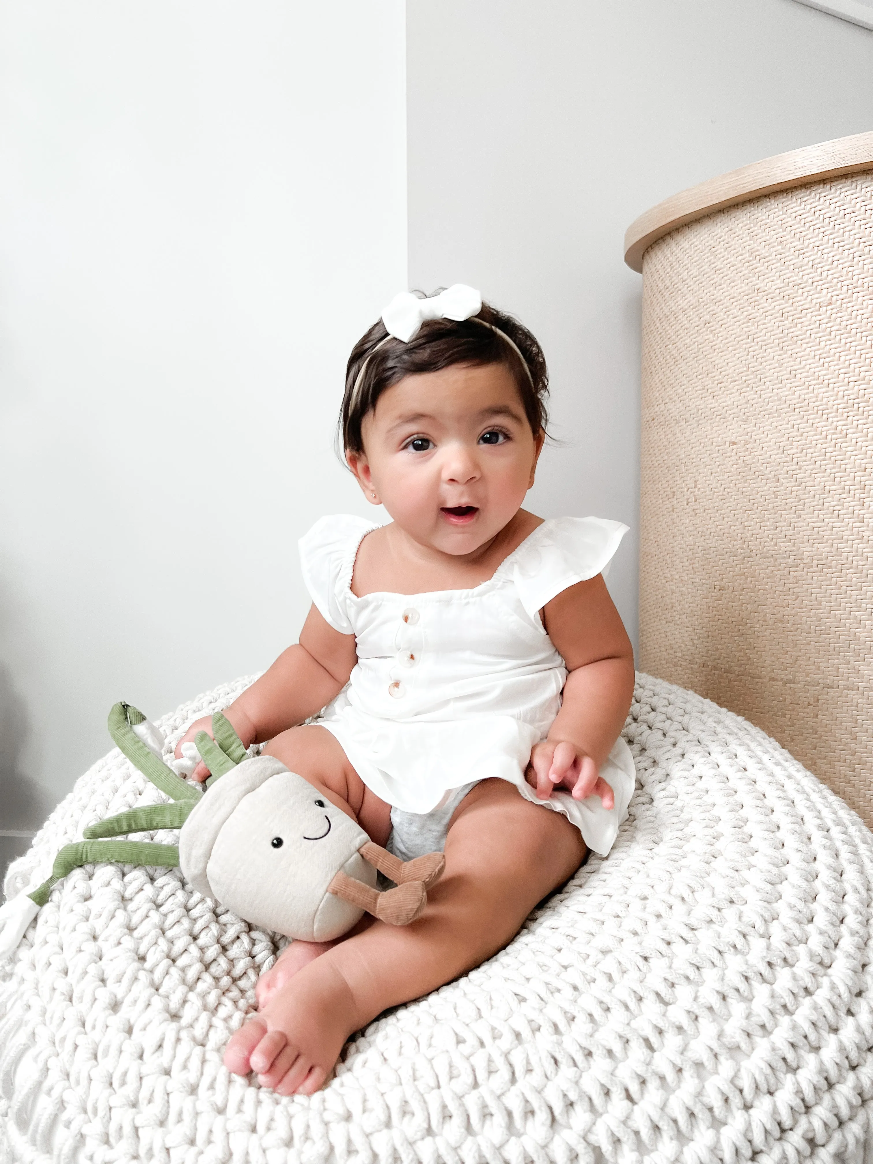 Little Bipsy Flutter Dress - White