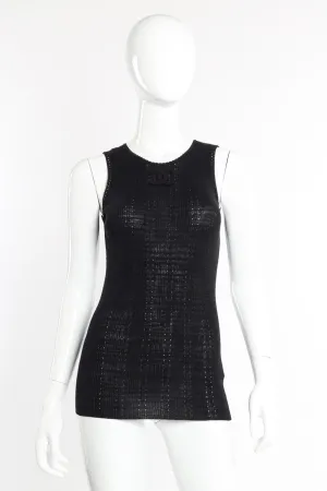 Logo Knit Tank Top