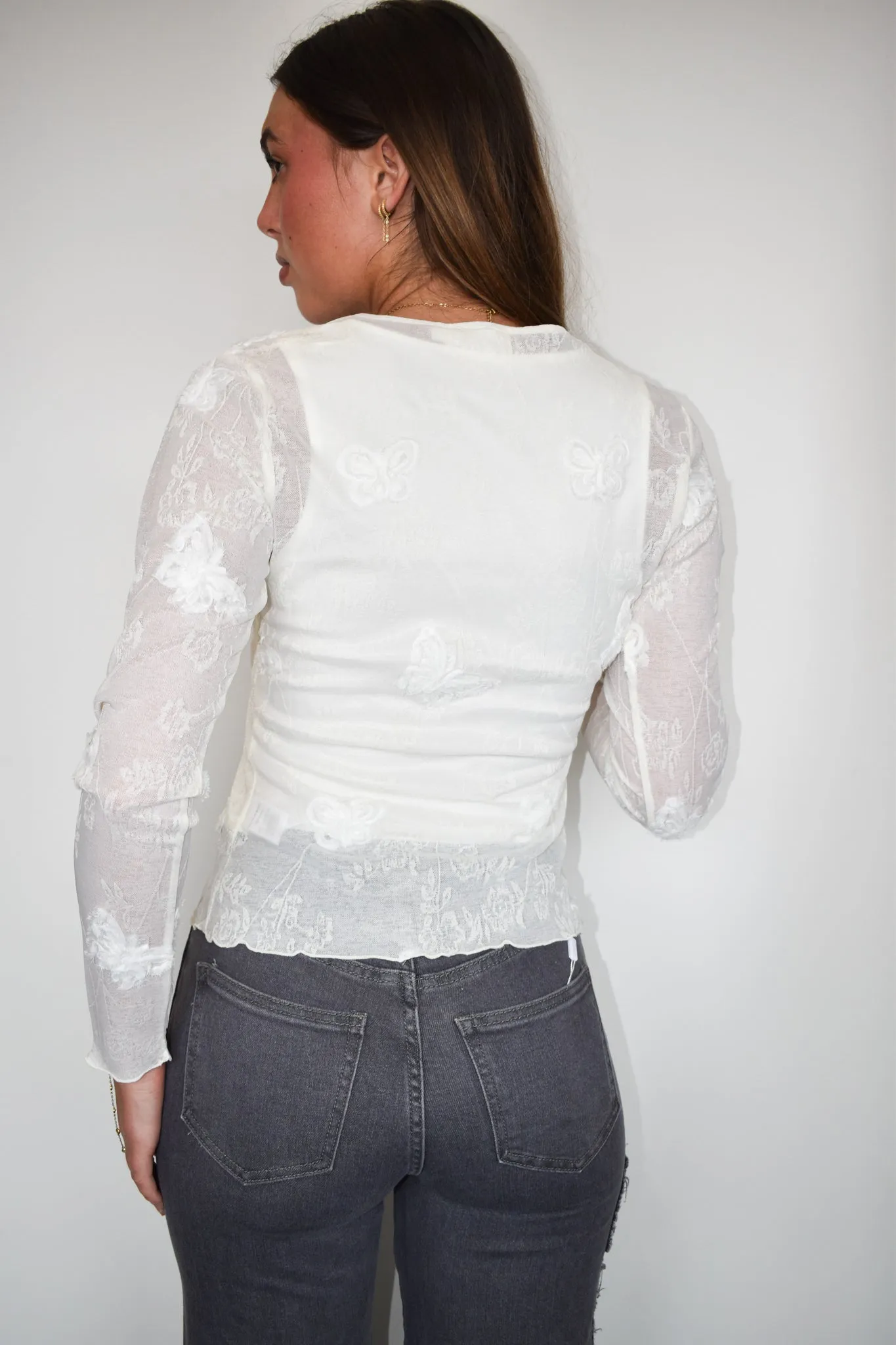 Long Live Sheer Long Sleeve Top