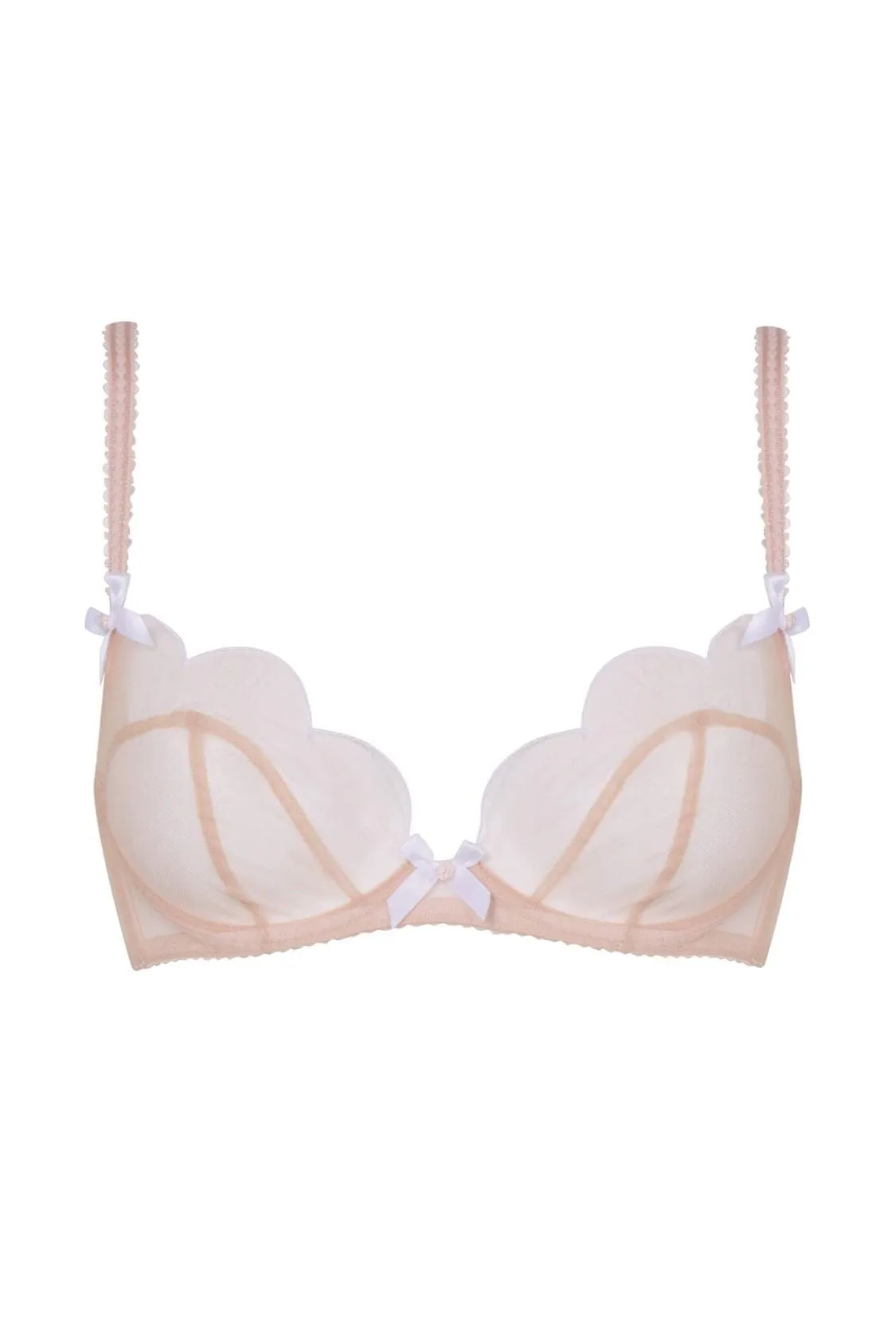 Lorna Bra - Peach/White