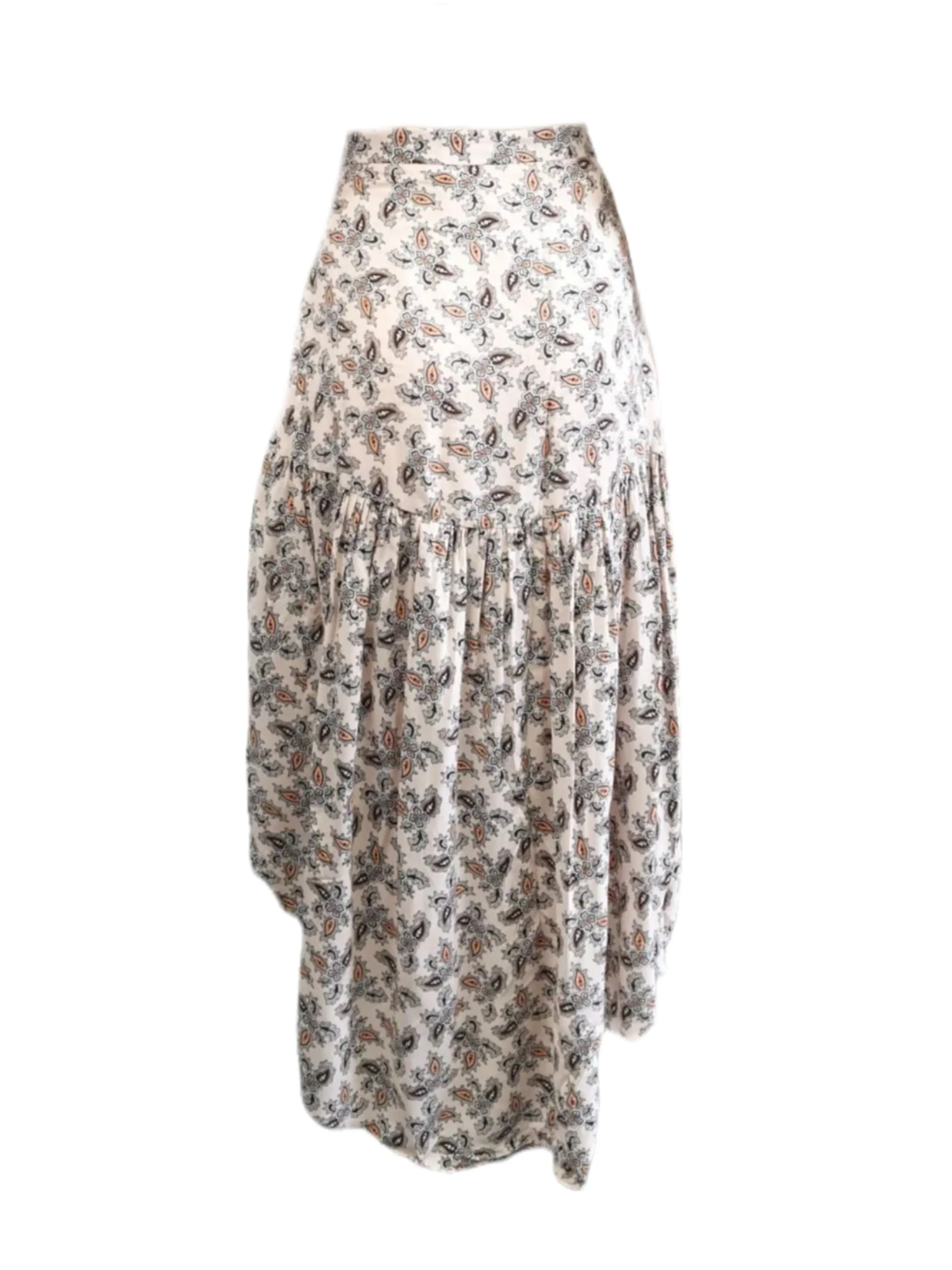 LOST IN LUNAR Women's Pink Mid Length Printed Rayon Skirt #L0160 X-Small NWT