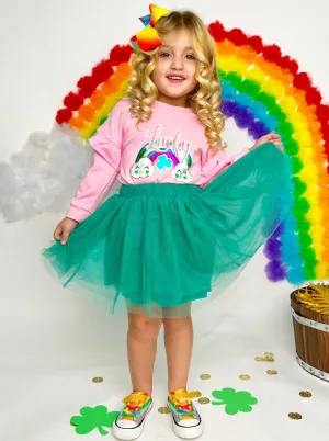 Lucky Rainbow Tutu Skirt Set