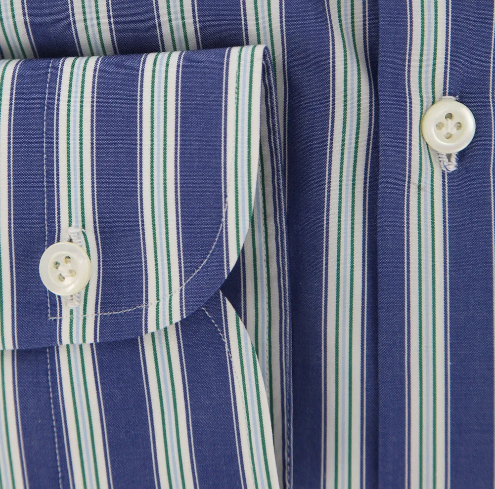 Luigi Borrelli Blue Shirt - 15 US / 38 EU
