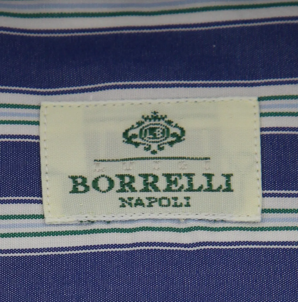 Luigi Borrelli Blue Shirt - 15 US / 38 EU