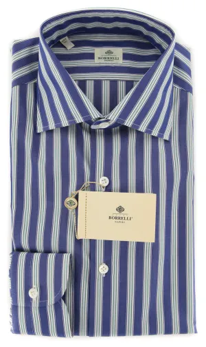 Luigi Borrelli Blue Shirt - 15 US / 38 EU