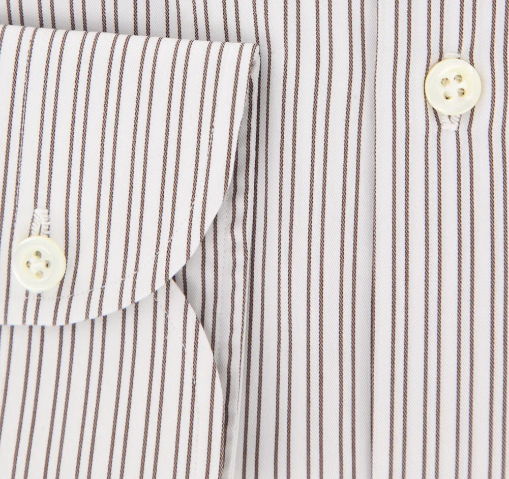 Luigi Borrelli Brown Shirt - 15.75 US / 40 EU