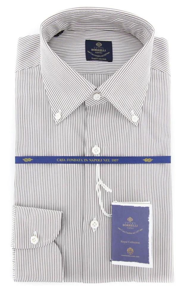 Luigi Borrelli Brown Shirt - Slim