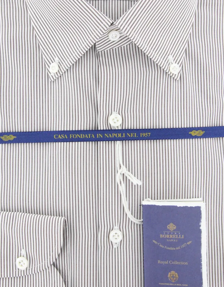 Luigi Borrelli Brown Shirt - Slim