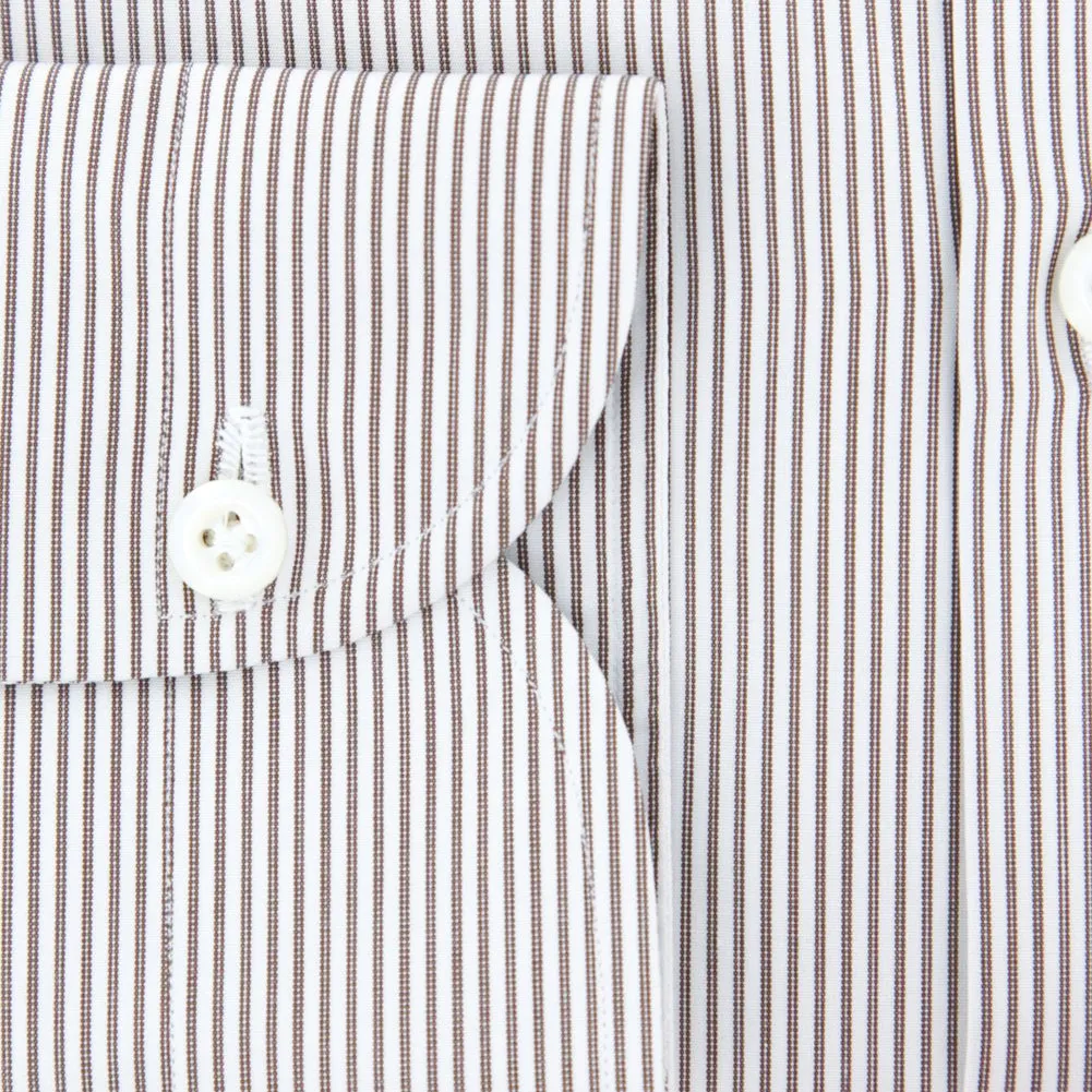 Luigi Borrelli Brown Shirt - Slim