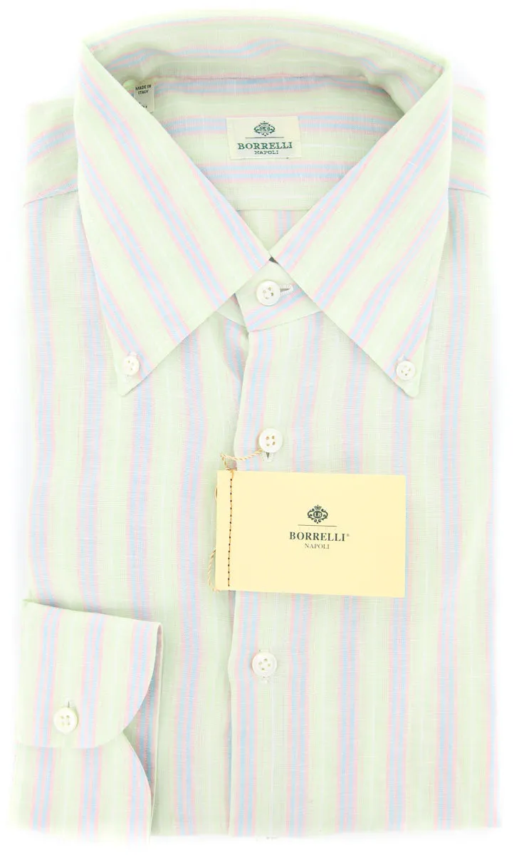 Luigi Borrelli Green Shirt - 15.75 US / 40 EU