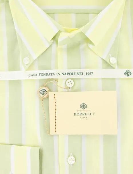 Luigi Borrelli Green Shirt – Size: 17 US / 43 EU