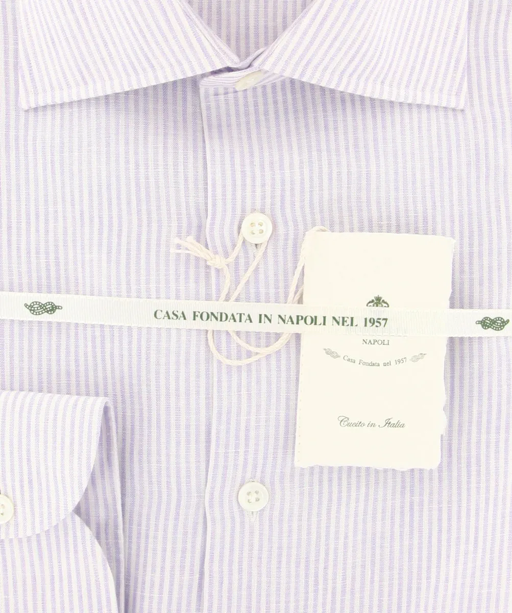 Luigi Borrelli Lavender Purple Shirt - Slim