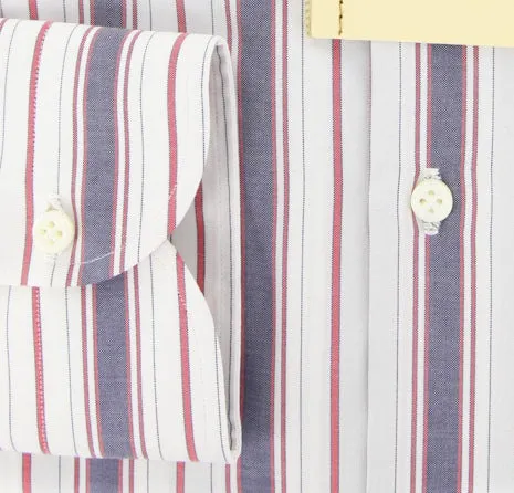 Luigi Borrelli Navy Blue Shirt – Size: 16.5 US / 42 EU