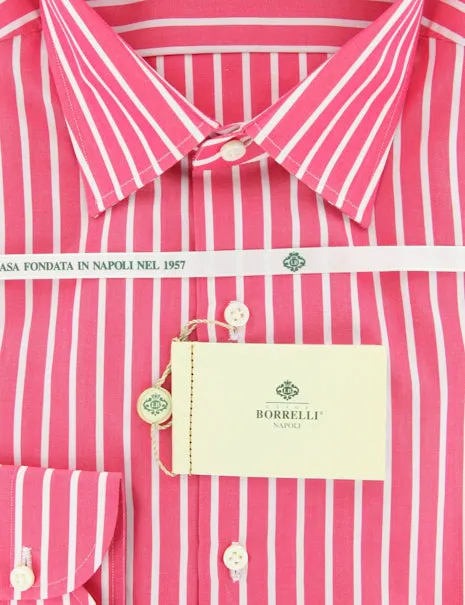 Luigi Borrelli Pink Shirt – Size: 15 US / 38 EU
