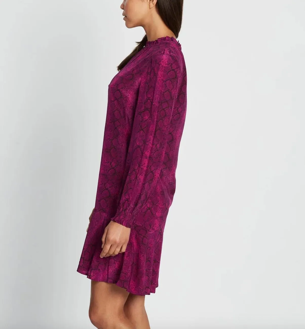 Marcs Pure Silk What Dreams May Plum Womens Dress Size 10 (New)