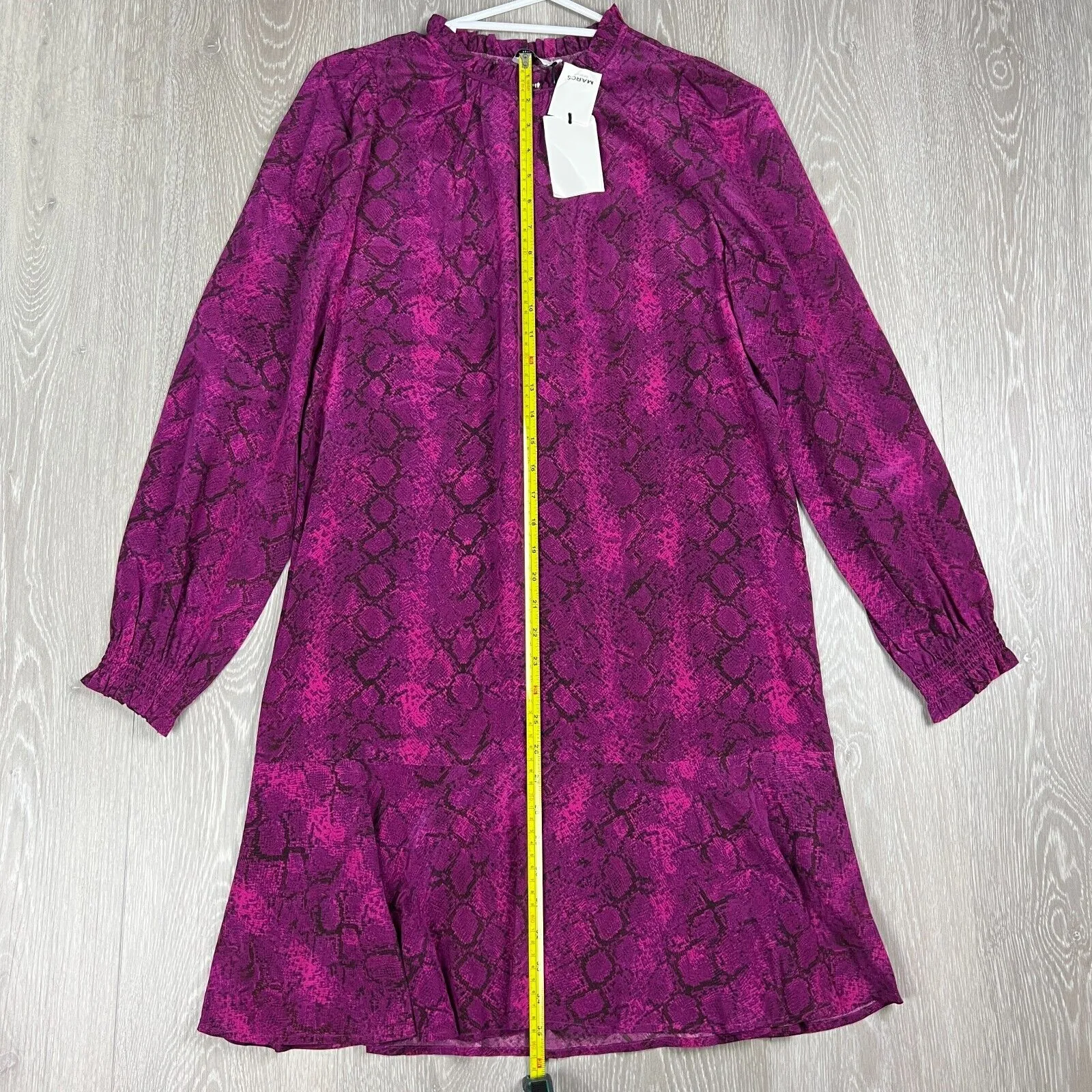 Marcs Pure Silk What Dreams May Plum Womens Dress Size 10 (New)