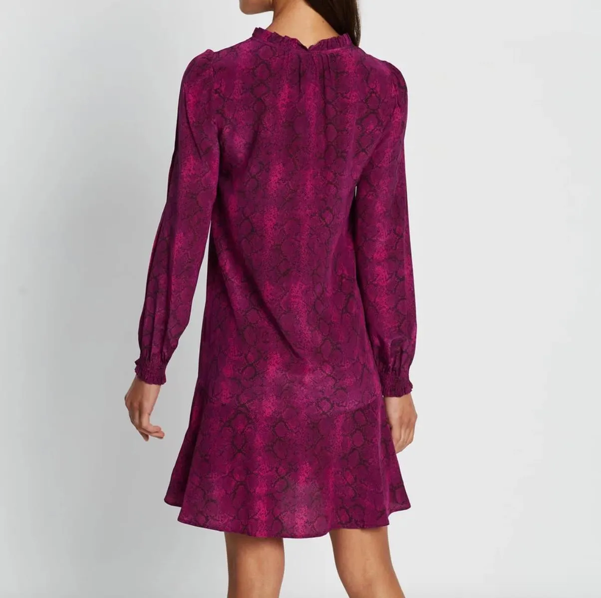 Marcs Pure Silk What Dreams May Plum Womens Dress Size 10 (New)
