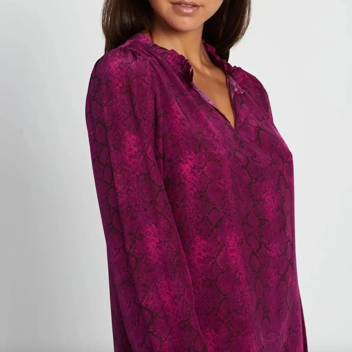 Marcs Pure Silk What Dreams May Plum Womens Dress Size 10 (New)