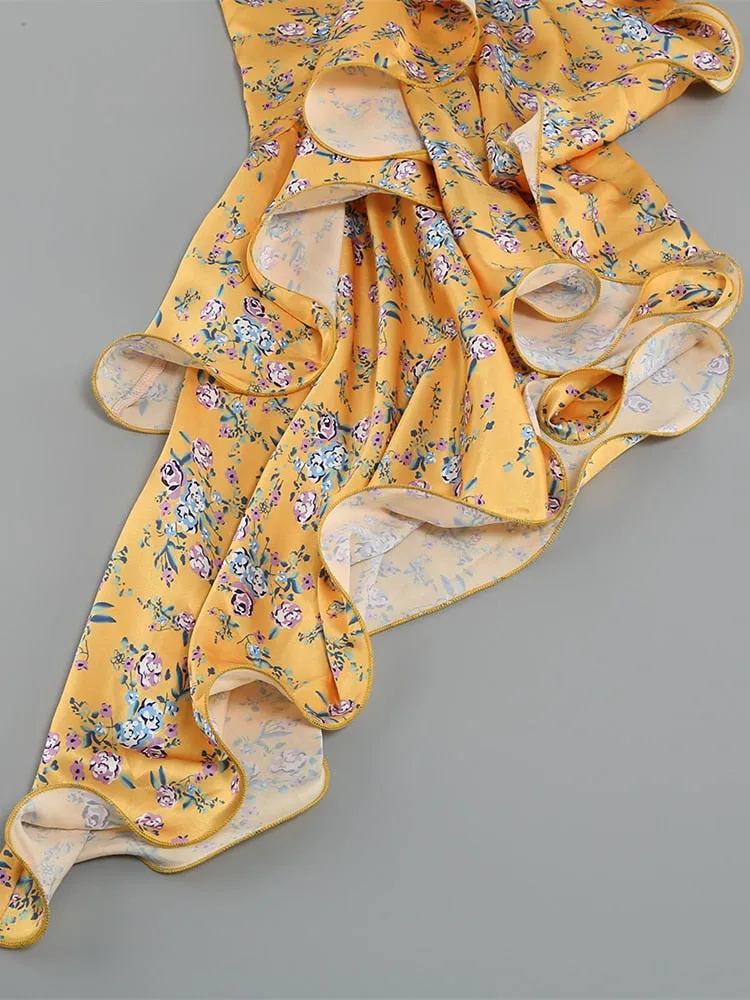 Marigold One Shoulder Dress