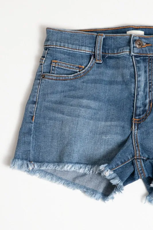 MARTINA CUT OFF DENIM SHORTS