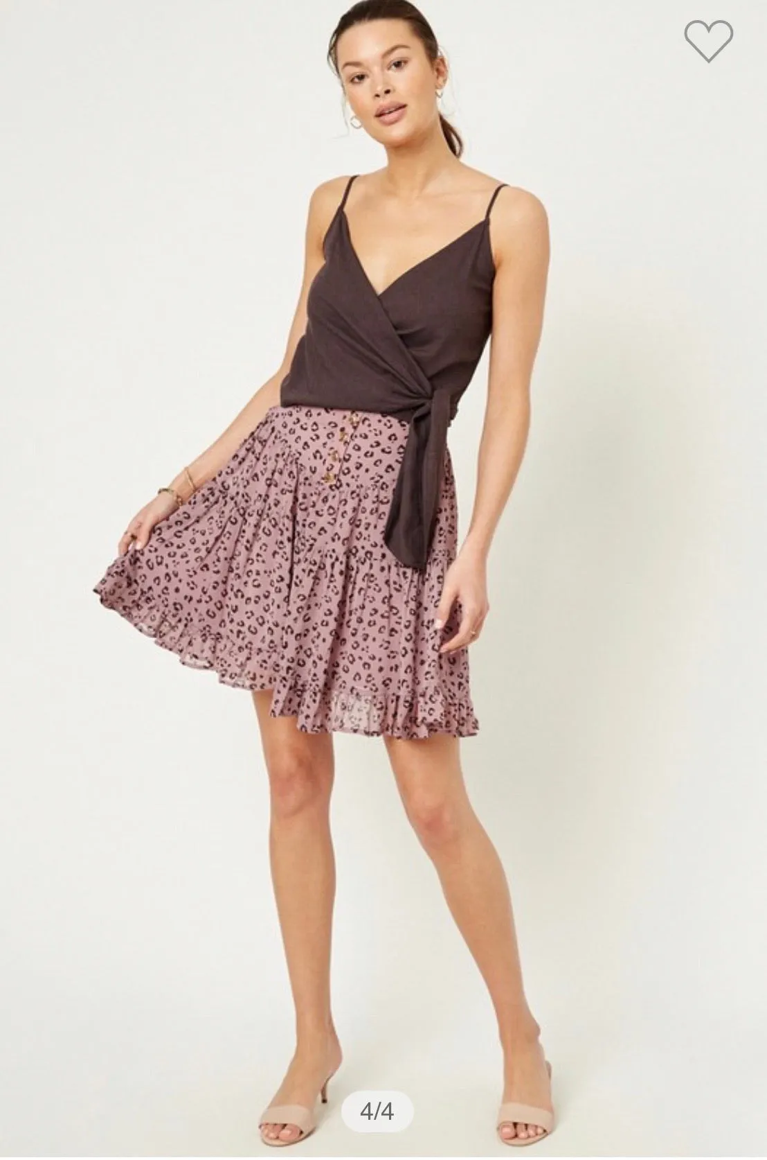 Marvelous Mauve Leopard skirt