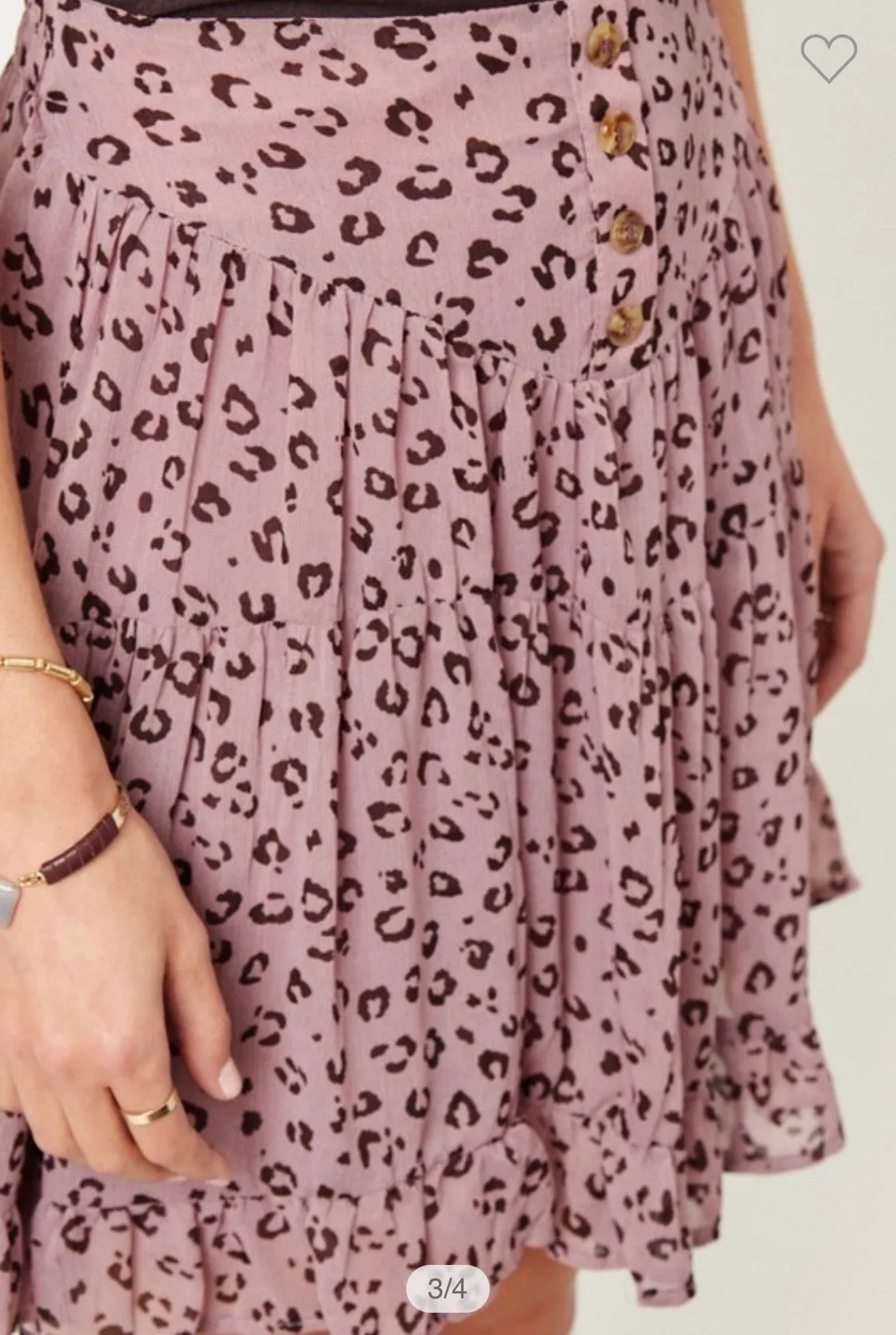 Marvelous Mauve Leopard skirt