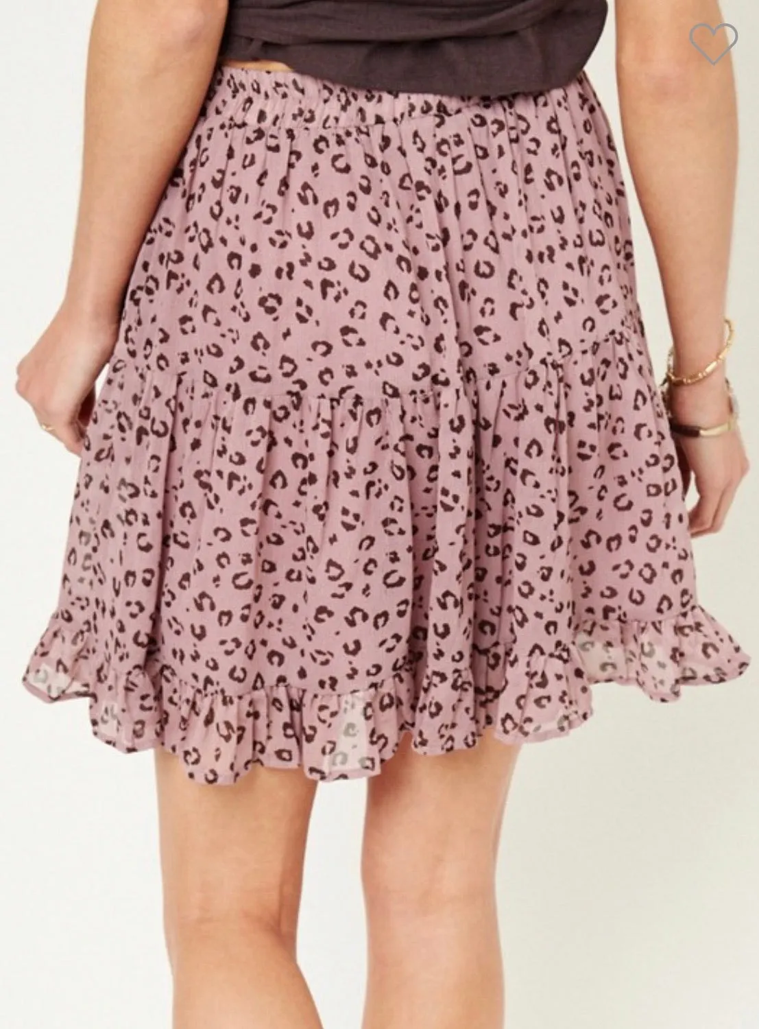 Marvelous Mauve Leopard skirt