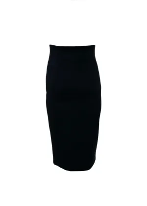 Max Mara Women's Black Canditi Streight Midi Skirt NWT
