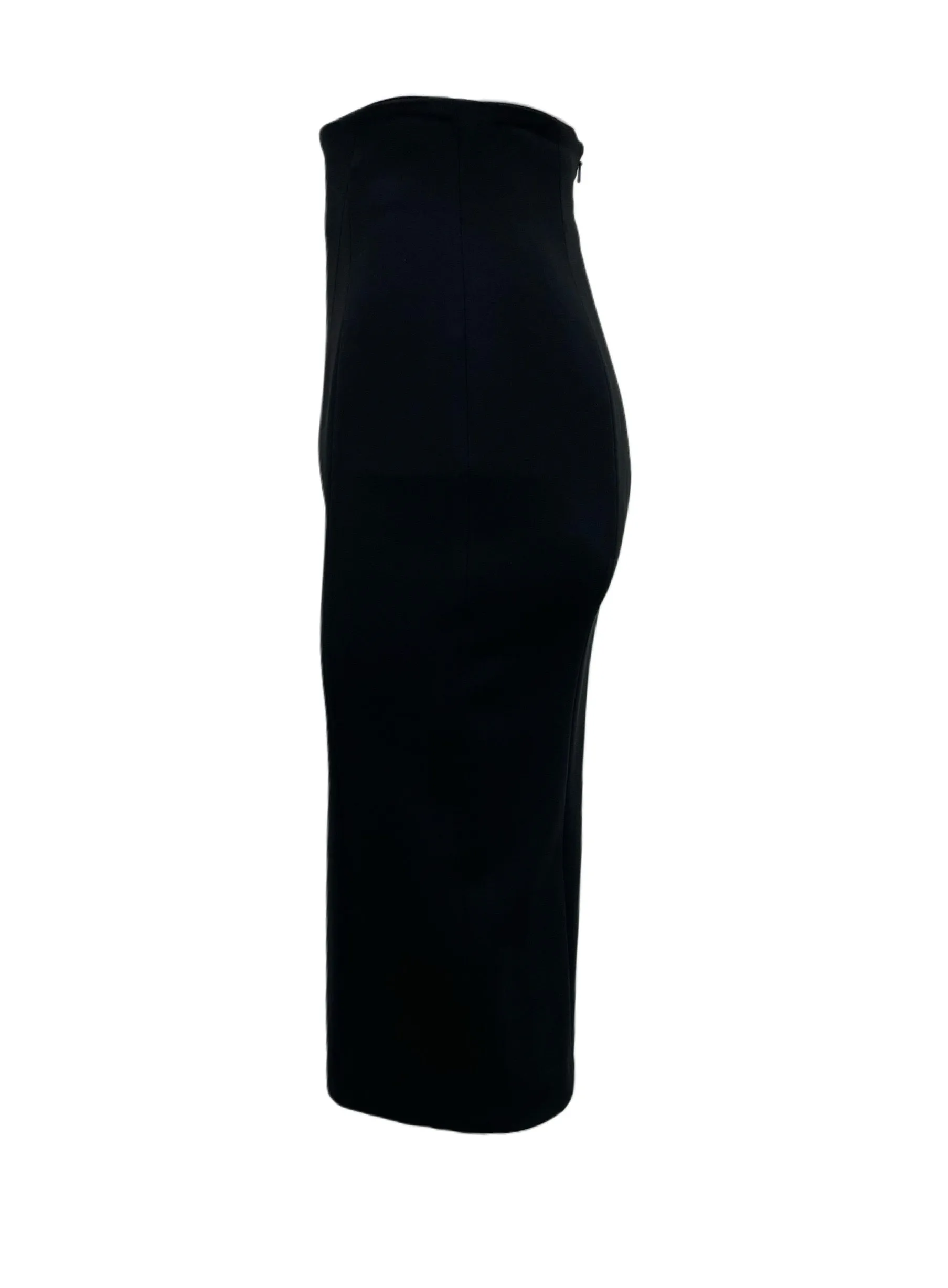 Max Mara Women's Black Canditi Streight Midi Skirt NWT