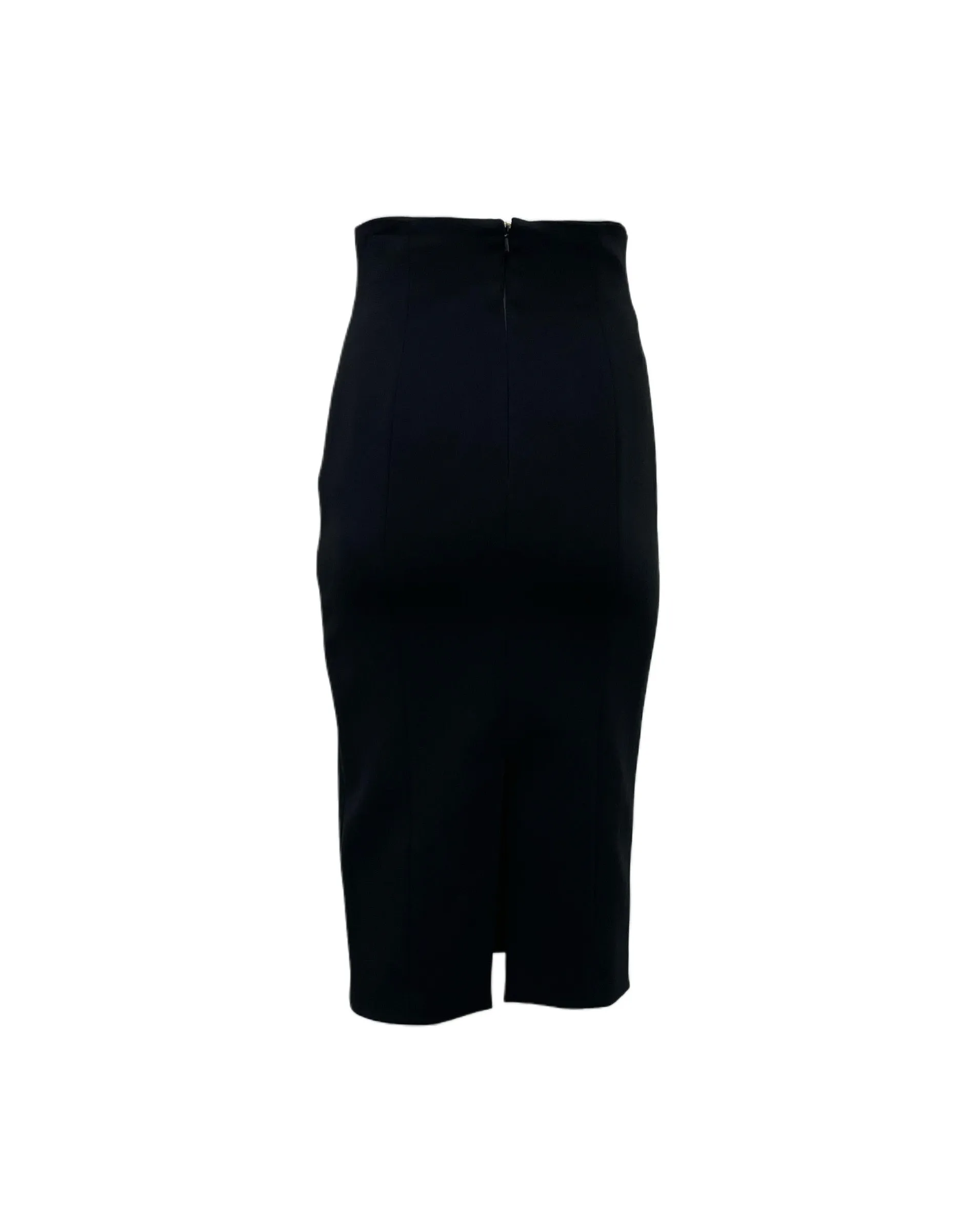 Max Mara Women's Black Canditi Streight Midi Skirt NWT