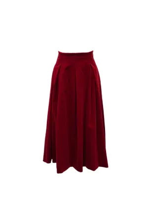 Max Mara Women's Red Cele Staight Skirt NWT