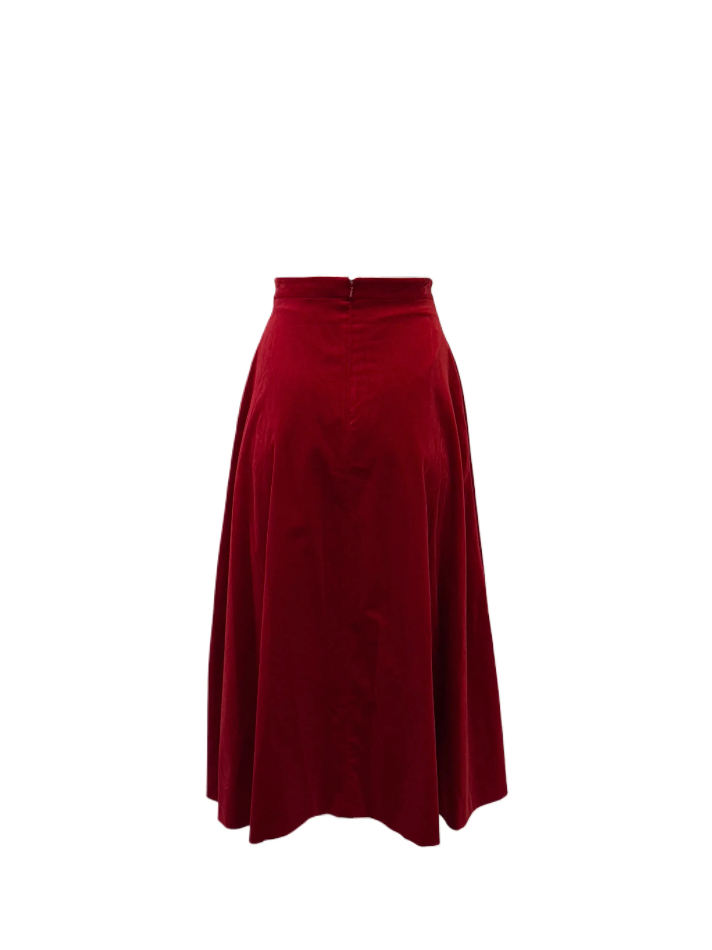 Max Mara Women's Red Cele Staight Skirt NWT