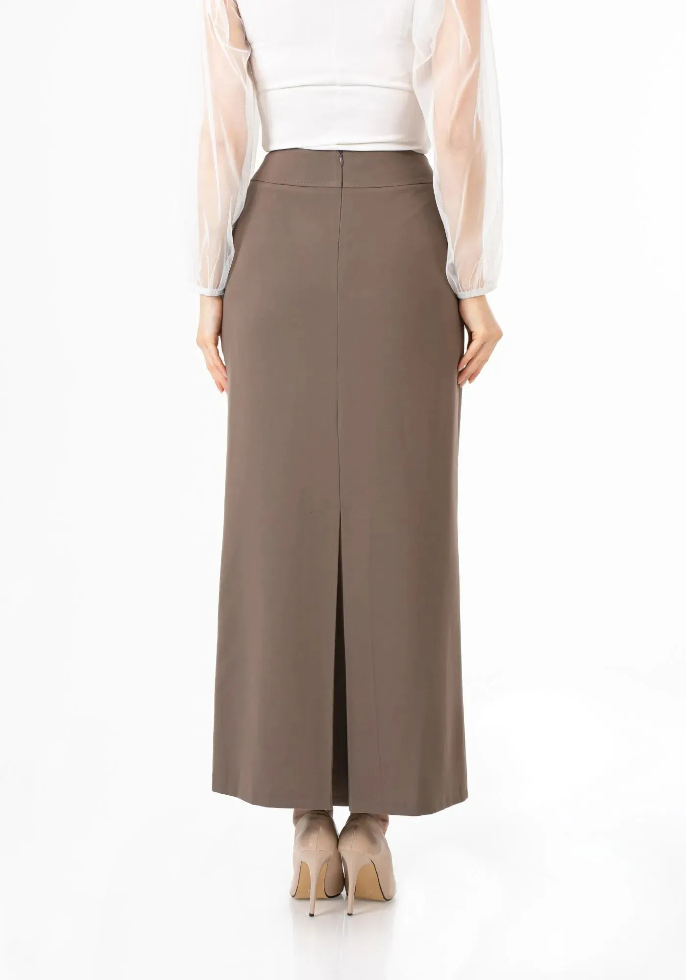 Maxi Back Slitted Pencil Skirt