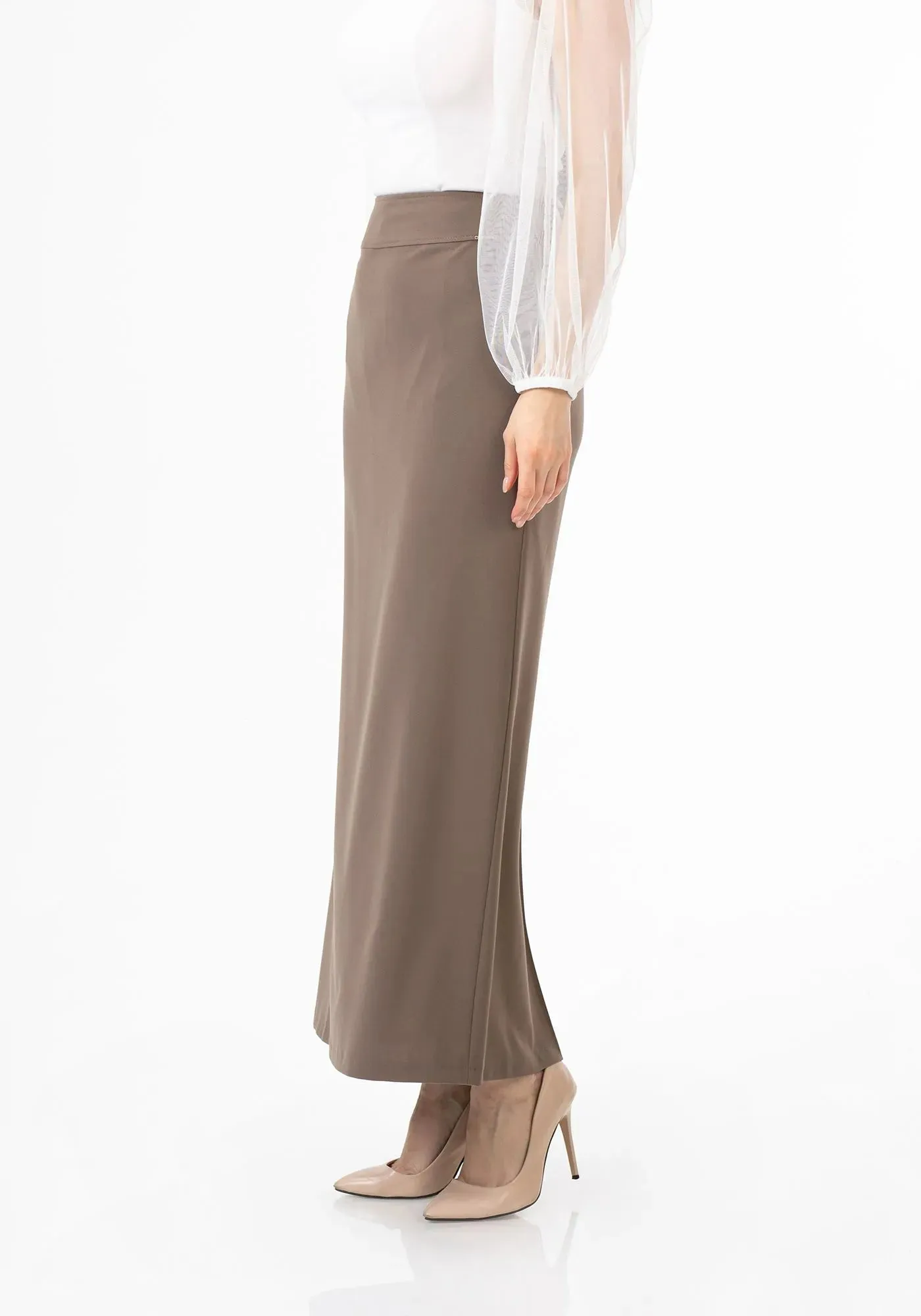 Maxi Back Slitted Pencil Skirt