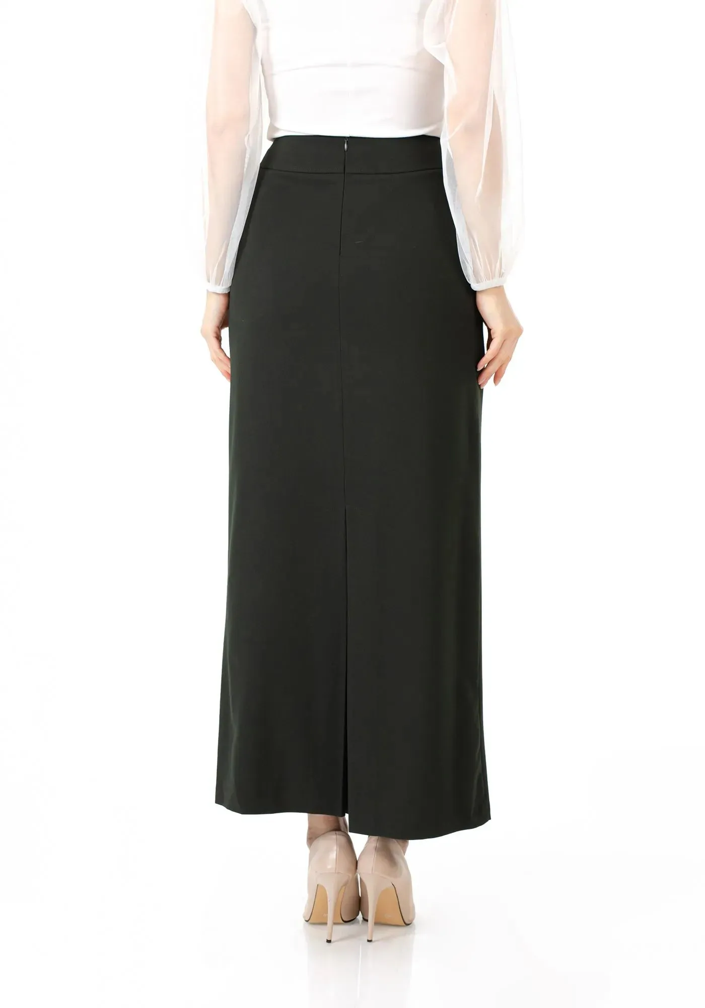 Maxi Back Slitted Pencil Skirt