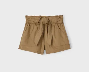 Mayoral Girl Brown Tie Shorts