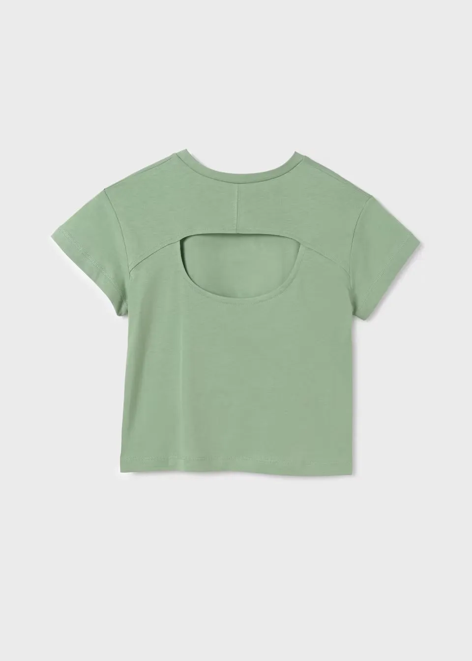 Mayoral Older Girls Cut Out Back T-Shirt 6008 Mint