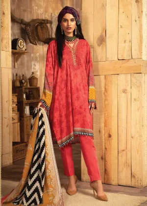 MB-102-A - Unstitched -  M.Prints Winter Collection by Maria B 2021