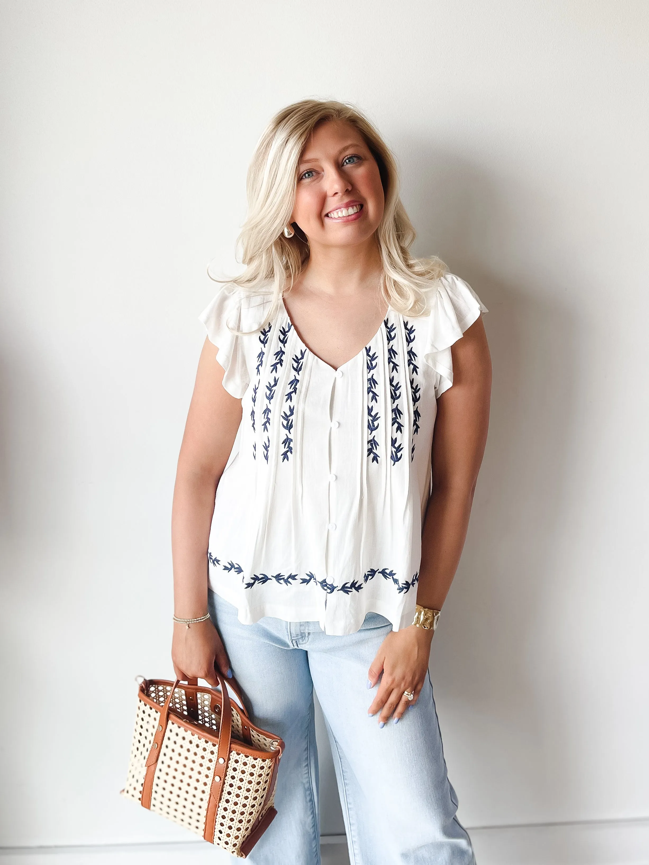 Melody Embroidered Top