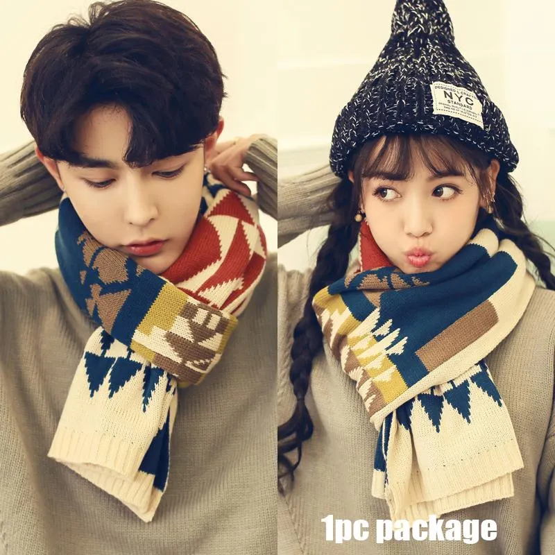 Men Scarf Winter Warm Solid Soft Women Cashmere Scarves Shawls and Wraps Couple Scarfs Gift