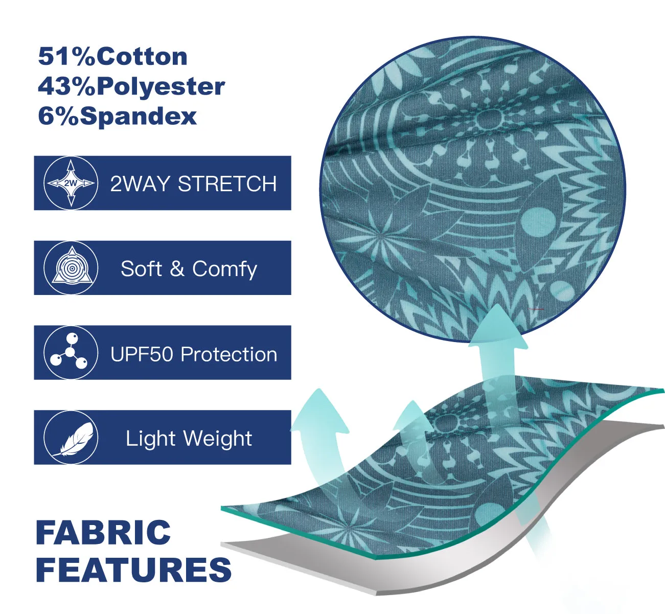Men's 9" Fashion Stretch BoardShorts With Soft Fabric